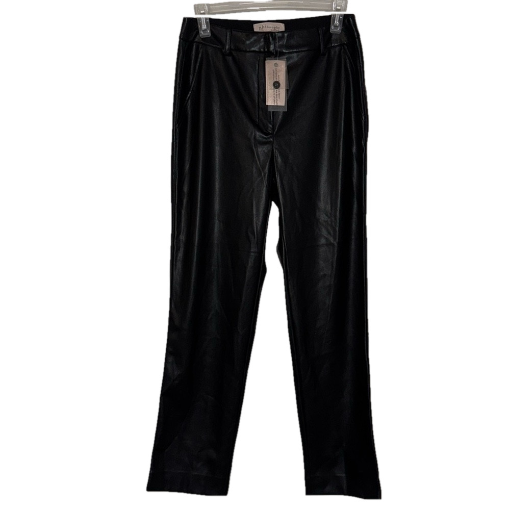 NWT Philosophy Faux Leather Pants